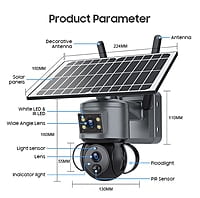 Solar Dual Lens WiFi Camera